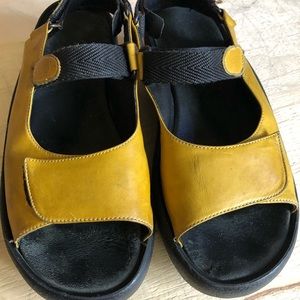 Wolky yellow sandals